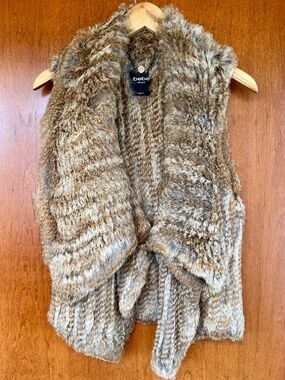 Vintage 90s BeBe Fur Vest
